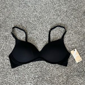 Lively 38B black bra nwt no underwire push-up rayon
